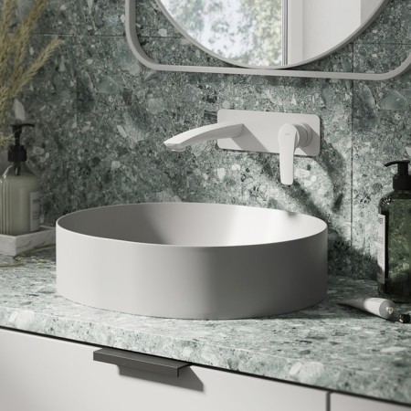 Hidden installation mixer IDDIS RAY RAYWT00I65, white matte-1