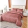 Kit: bedspread, pillowcase, size 240x260 cm, 50x70 cm - 2 pcs, color of Marsala
