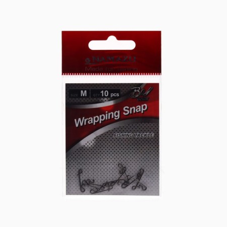The over -the -end Namazu Wrapping Snap, test 8 kg, size m, color BN, 10 pcs.