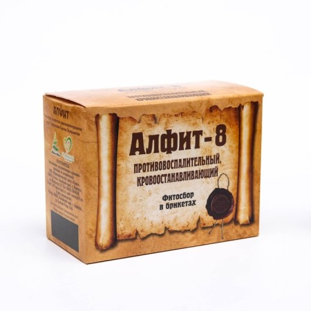 Tea drink Alfit-8 anti-inflammatory, hemostatic 60 briquettes of 2 g-1