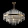 Suspended lamp 60W, 9XE14, 66x60 cm, brass