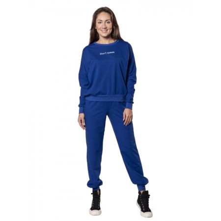Women's suit Don`t Speak, size 56, cornflower color-1