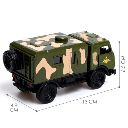 Metal truck "KAMAZ. Army ", 1:52, inertial, light, sound-1