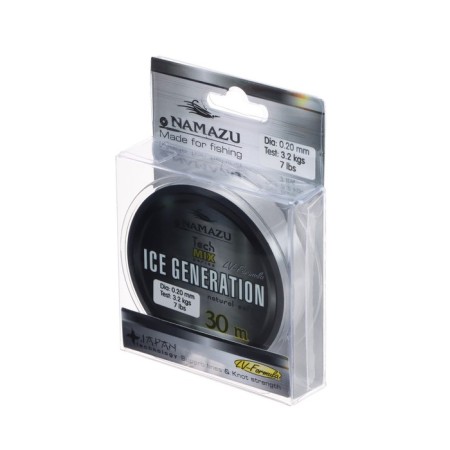Namazu Ice Generation Flacks, diameter 0.20 mm, test 3.20 kg, 30 m, transparent-1