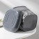 Pot with the pallet "Listopad", 2.5 l, the color is dark gray