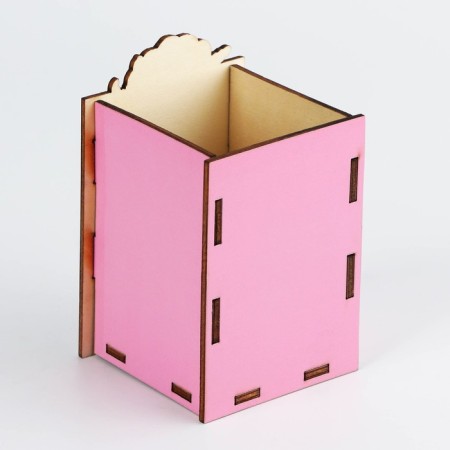 Organizer for the office "You will succeed!", The size is assembled 6.6 x 6.6 x 10.5 cm-4