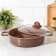 Brownie Frying Furder, D = 28 cm, Glass Cover, Castle Handles, Antivorestar Coating, Induction