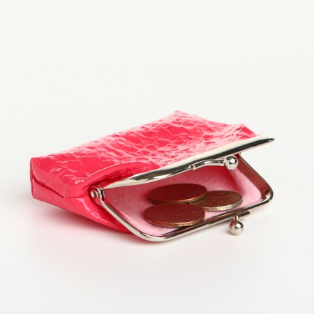 Women's wallet on the farmar, pink color-3