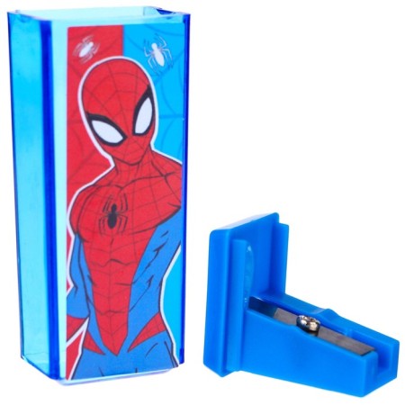 Plastic rectangular sharpener, spider-man-3