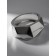 Bracelet Cuff "Corners", metal, color silver