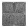 Organizer QWERTY for storage, made of felt, square, 4 pockets, 1 l, color gray color