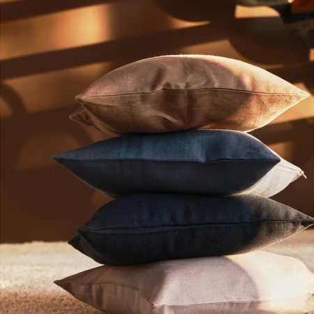 Decorative pillowcase SL Home Linen 40*40 cm, col. Gray, 100%linen-4