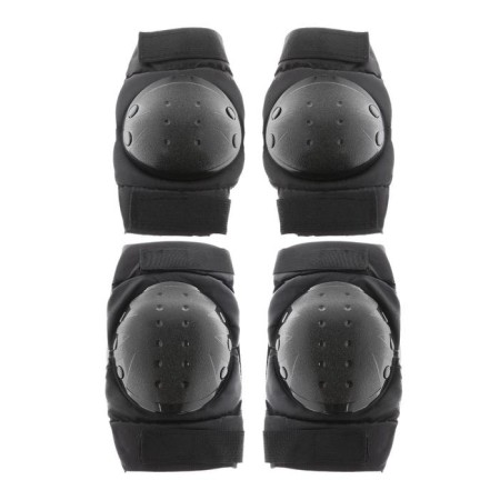 Critical knee pads are motorcycle, adults, black color, plastic, set 4 pcs. NKL 86