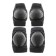 Critical knee pads are motorcycle, adults, black color, plastic, set 4 pcs. NKL 86