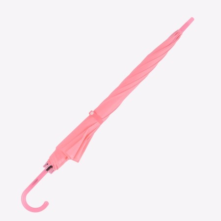 Umbrella - semi -automatic “plain” cane, 8 spokes, r = 46 cm, pink color-7