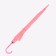 Umbrella - semi -automatic “plain” cane, 8 spokes, r = 46 cm, pink color