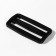 The buckle is regulatory, two -sided, the inner width is 50 mm, the thickness is 5 mm, 10 pcs, the color is black