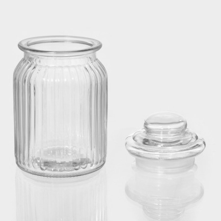 Glass Bank for bulk products "Lada", 800 ml, 10 × 18 cm-1