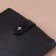The fastener is sewn for a bag, on a button, 15.5 × 2.5 cm / 4.5 × 2.5 cm, black / silver color