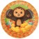 A set of paper utensils "Happy Birthday", for 6 people, Cheburashka