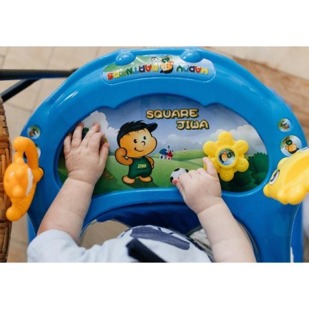 Walks "Sun", 7 wheels, muses. Toys, blue-8