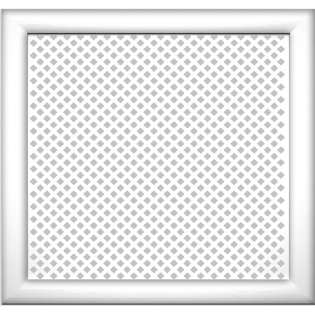 Radiator screen, Gloria, White, 60x60 cm