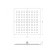 Shower watering can Lemark LM9489S, upper, square, 400 x 400 mm, 1 function, chrome