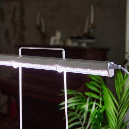 LED LED LED, 10 W, 560 mm, IP40, 220V, full spectator, with an off, transparent