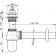 Siphon for the sink Alcaplast a437, DN = 32 mm, with a bottom valve 5/4 ", metal, chrome