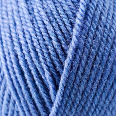 Yarn "Narodnaya" 30% wool, 70% acrylic volume 220m/100g (520-blue spray)-3