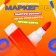 Water -based color marker, with a magnet, set of 8 pcs.