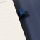 Organizer on Rings A6+, 80 sheets, leatherette, with a valve, a line, with a handle, in a gift box, blue