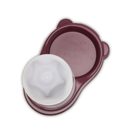 Auto feeder 1.5 l, 27 x 18 x 25 cm, burgundy-4