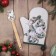 Set Gift shares Rose: mittens-output, silicone blade