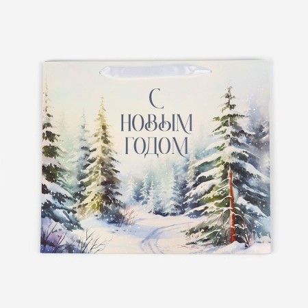 Laminated vertical "Winter Forest", M 26 x 30 x 9 cm, New Year-4