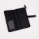 Women's wallet on the button, black color