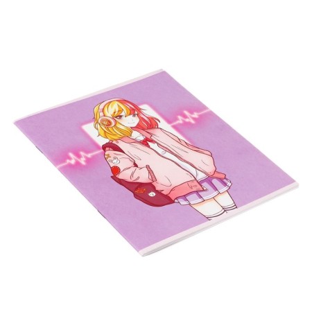 AT A5 Sketches, 16 sheets on the "Anime" paper clip, covered cardboard, block 100 g/m2-2