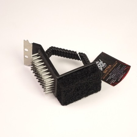 Grill brush with a scraper, Royalgrill ™-1
