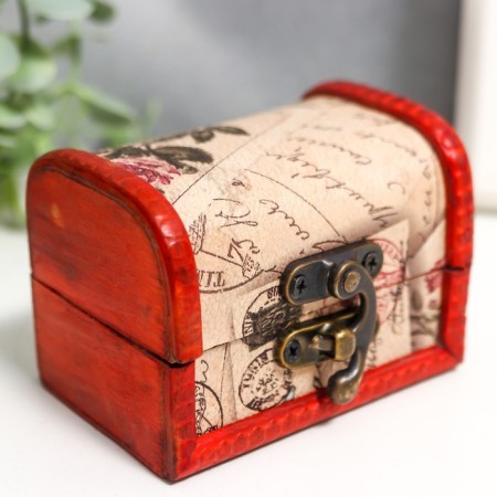Casket wood secret message 8*6*6 cm