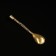 Kosheel souvenir "A spoon-belly. Carved", brass, 3.9x0.9x0.2 cm