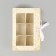Box for 6 sweets with Eid Mubarak cells 14.8 x 9.5 x 3.5 cm