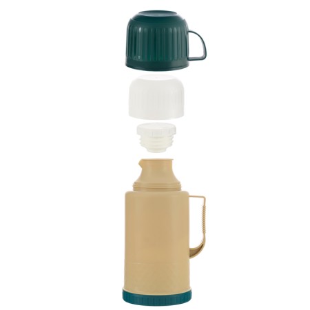 Thermos 1.2 l, with a glass flask, retains heat 18 hours, 15 x 28 cm, beige