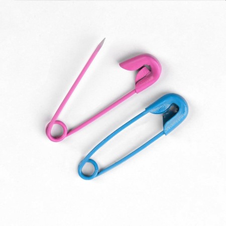 English pins, 18 mm, 100 pcs, colorful color-1
