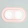 Animal bowl "Moore-humu" 0.3l double on a stand, pink