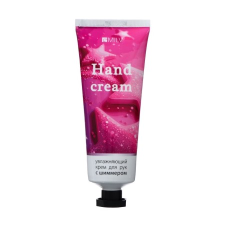 Hand cream moisturizer with a chimmer Milv Cherry, Lemon, 70 ml