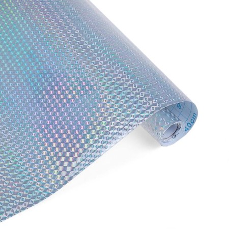 Film self -adhesive holography, silver 1008 ripples 0.45 m x 3 m 3 μR