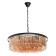 Goslar chandelier, 10x60W E14, black color, gold