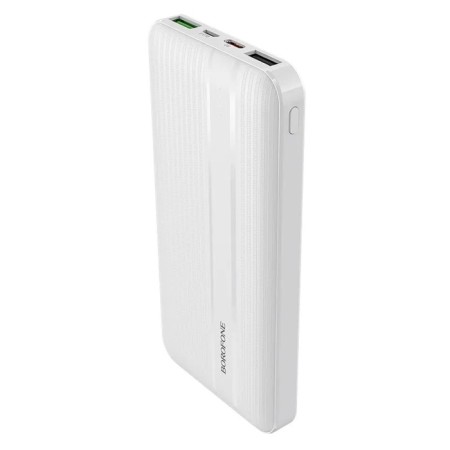 External battery Borofone BJ9, Li-Pol, 10,000 mAh, PD+Qc3.0, USB/Type-C 3 A, White-1