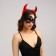 Carnival costume of the devil "Fatal beauty" (horns+ mask)