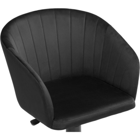 Computer chair thibault plastic/velor, black/black 60x60x81 cm-4